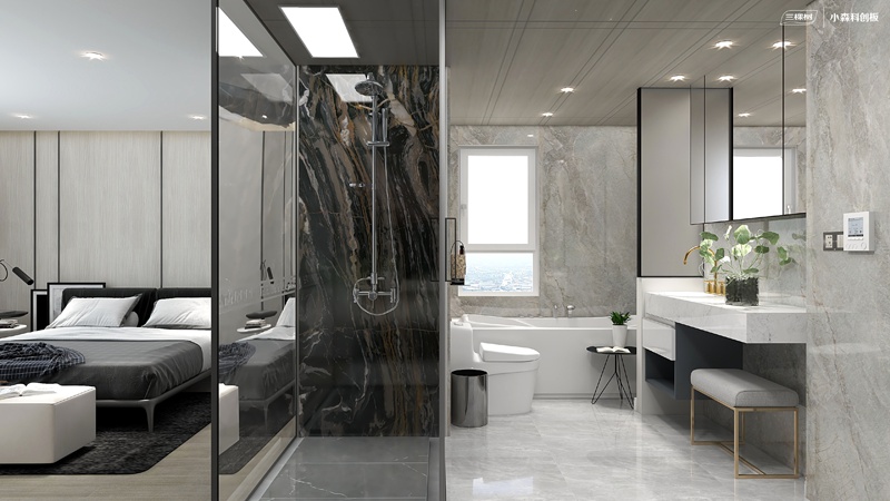 三棵樹小森科創板衛浴空間效果圖