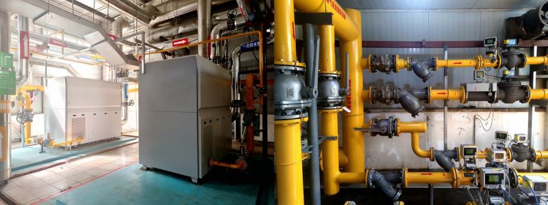 更新后的熱水、采暖機房設備設施