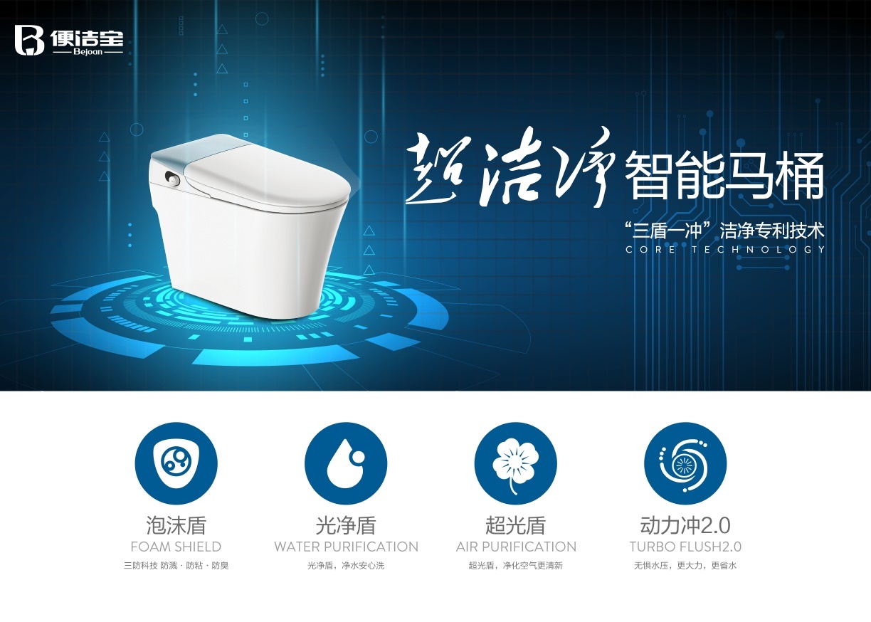 便潔寶超潔凈T80震撼上市，零水壓智能馬桶時代已經到來！