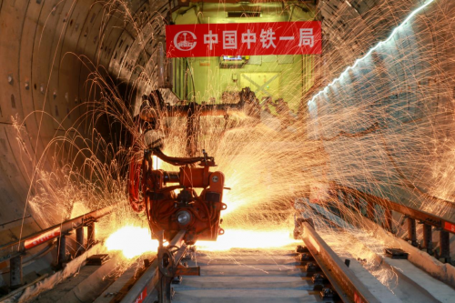 紹興地鐵1號線主線實現軌道貫通