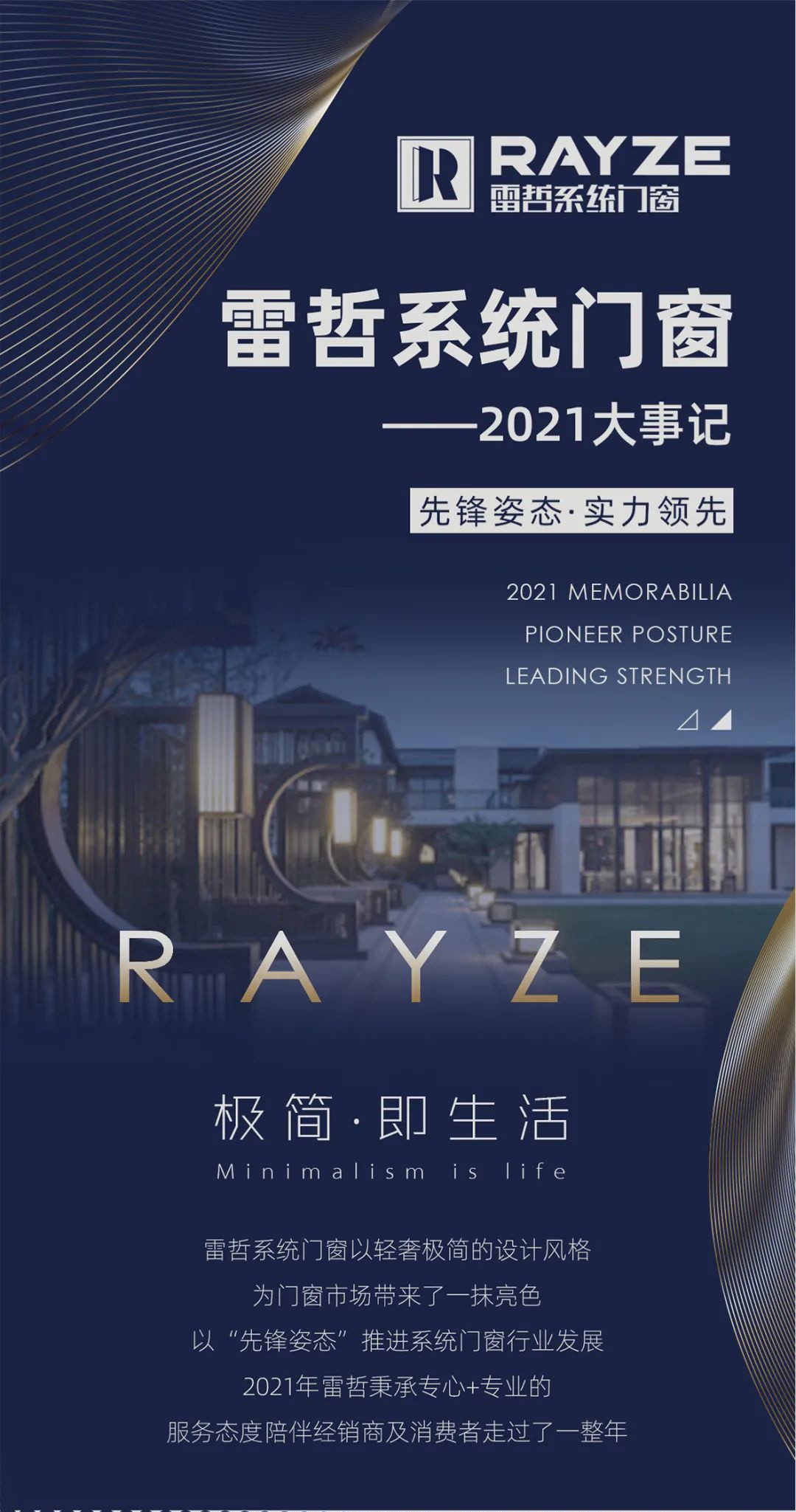雷哲系統門窗2021大事記|先鋒姿態實力領先，贏戰2022