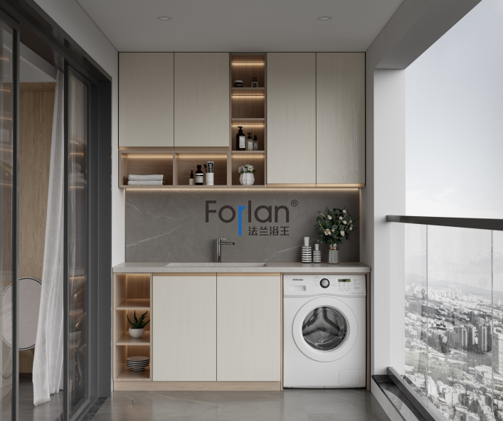 Forlan法蘭浴王非標(biāo)定制高端陽臺(tái)柜，有什么好處？