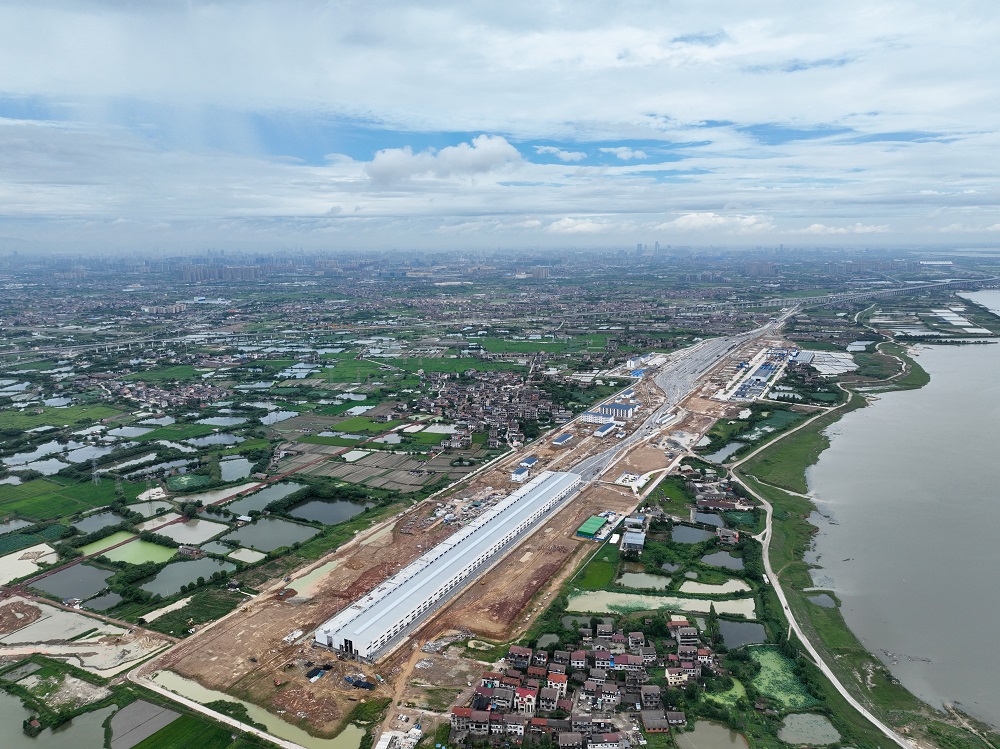 新建昌九高鐵南昌東站動車所主體完工