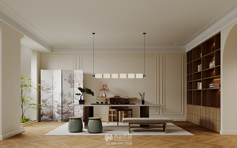 尚品怡園裝修案例：柔光輕譜空間，構建法式溫馨住宅