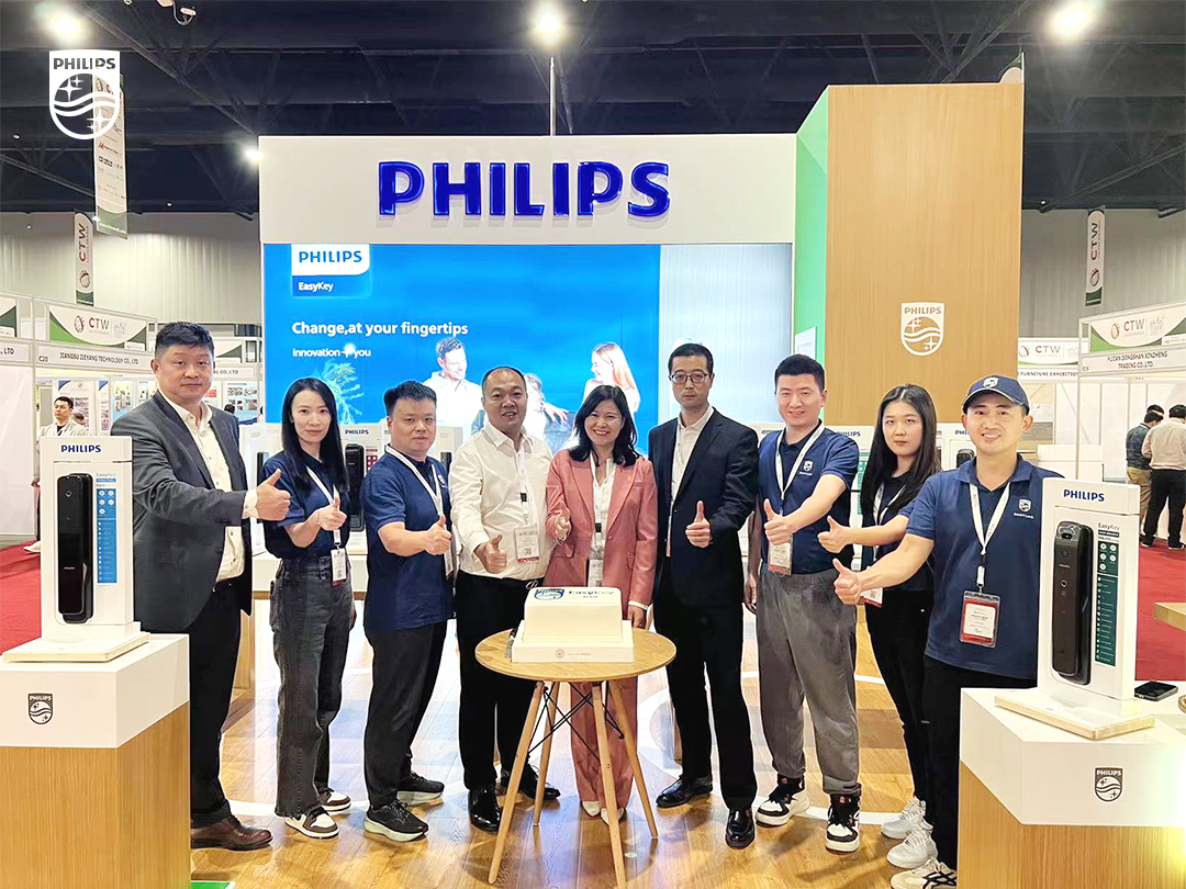 飛利浦智能鎖亮相2023沙特（達曼）建材展，以展促銷，全球化出海步伐再提速