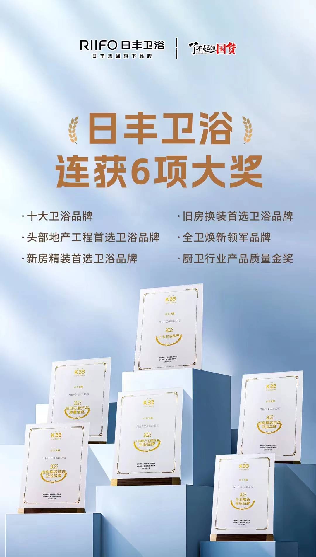 一文帶你的回顧2023年日豐衛浴品牌大事件