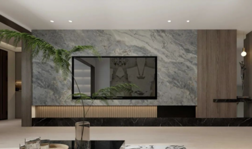 電視墻用什么材料好？不妨看下馬可波羅巖板