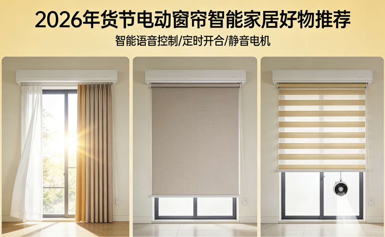 2026年貨節優秀電動窗簾十大品牌推薦選購榜單！
