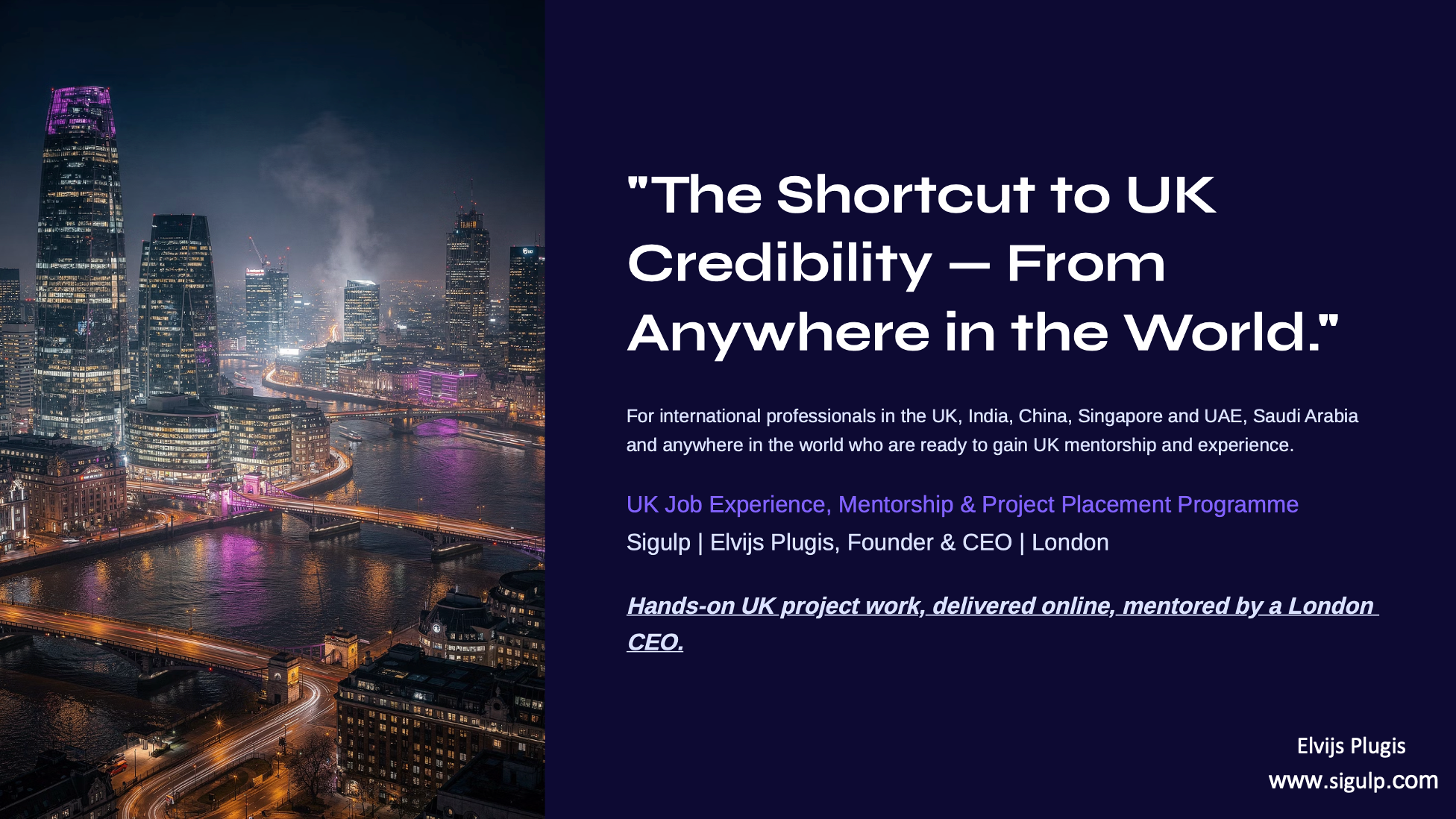 英國職業經驗項目推出：60天打造國際職場競爭力